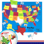 Mapology USA with Flags Puzzle  & Flashcards