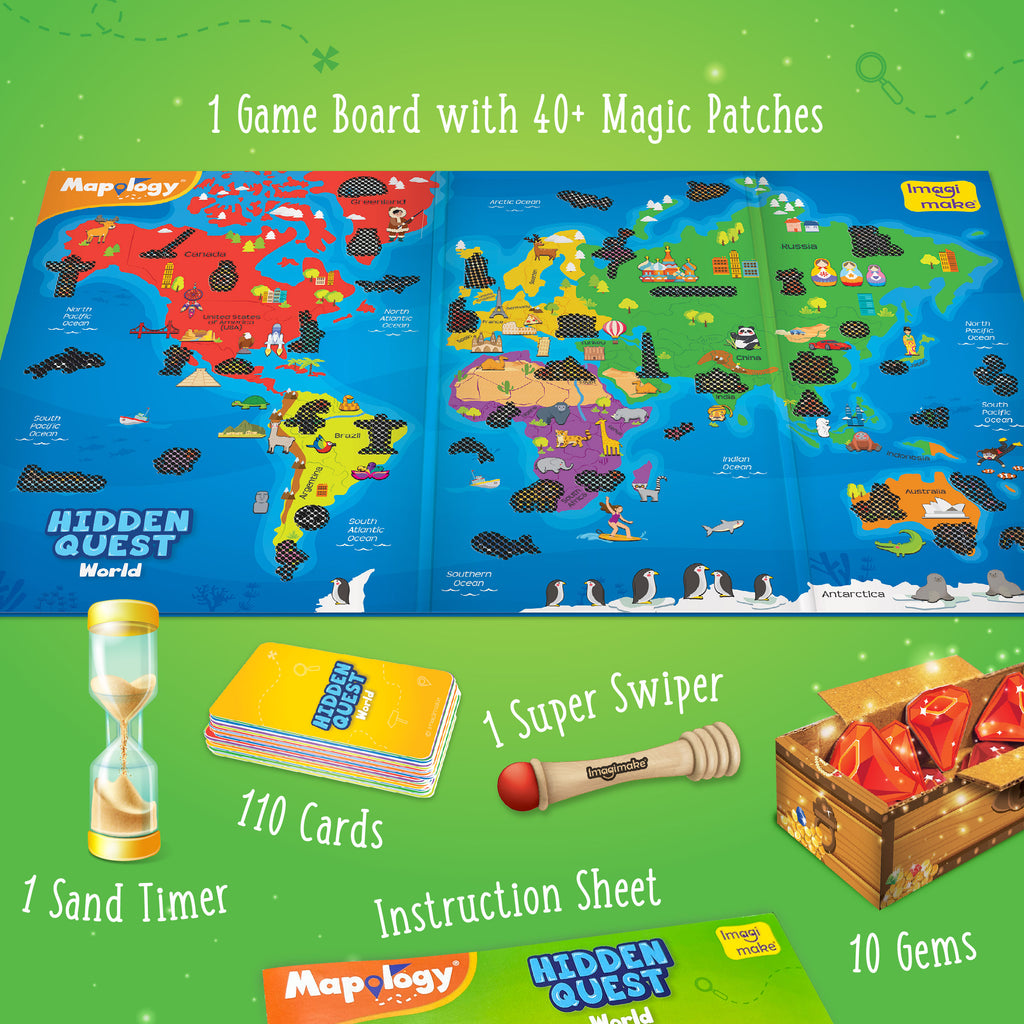 Mapology Hidden Quest World Map