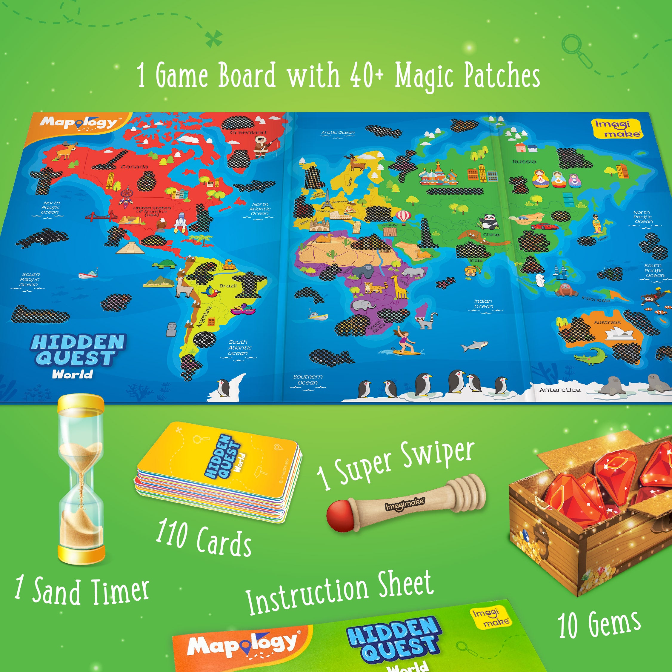 Mapology Hidden Quest World Map