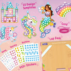 Ultimate Princess Craft Mega Bundle | 5-in-1 Gift Set for Girls | Dress Up, Bracelets, Window Art & Crafts
