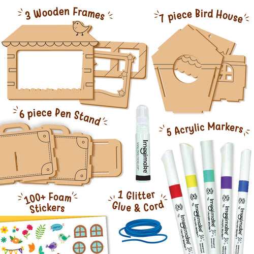 DIY Wooden Art & Painting Mega Kit