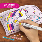 Princess Craft Kit | 10 Mess-Free DIY Activities | Bracelet Making Kit, Unicorn Pouch, Butterfly Wands & Photo Frame | Girls Toys Age 6-8 | 5,6,7,8,9,10,11,12 Year Old Girl Birthday Gifts