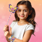 Princess Craft Kit | 10 Mess-Free DIY Activities | Bracelet Making Kit, Unicorn Pouch, Butterfly Wands & Photo Frame | Girls Toys Age 6-8 | 5,6,7,8,9,10,11,12 Year Old Girl Birthday Gifts