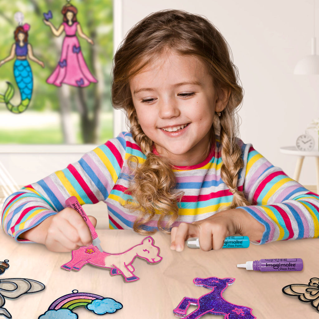 Window Art for Kids - Princess and Unicorn