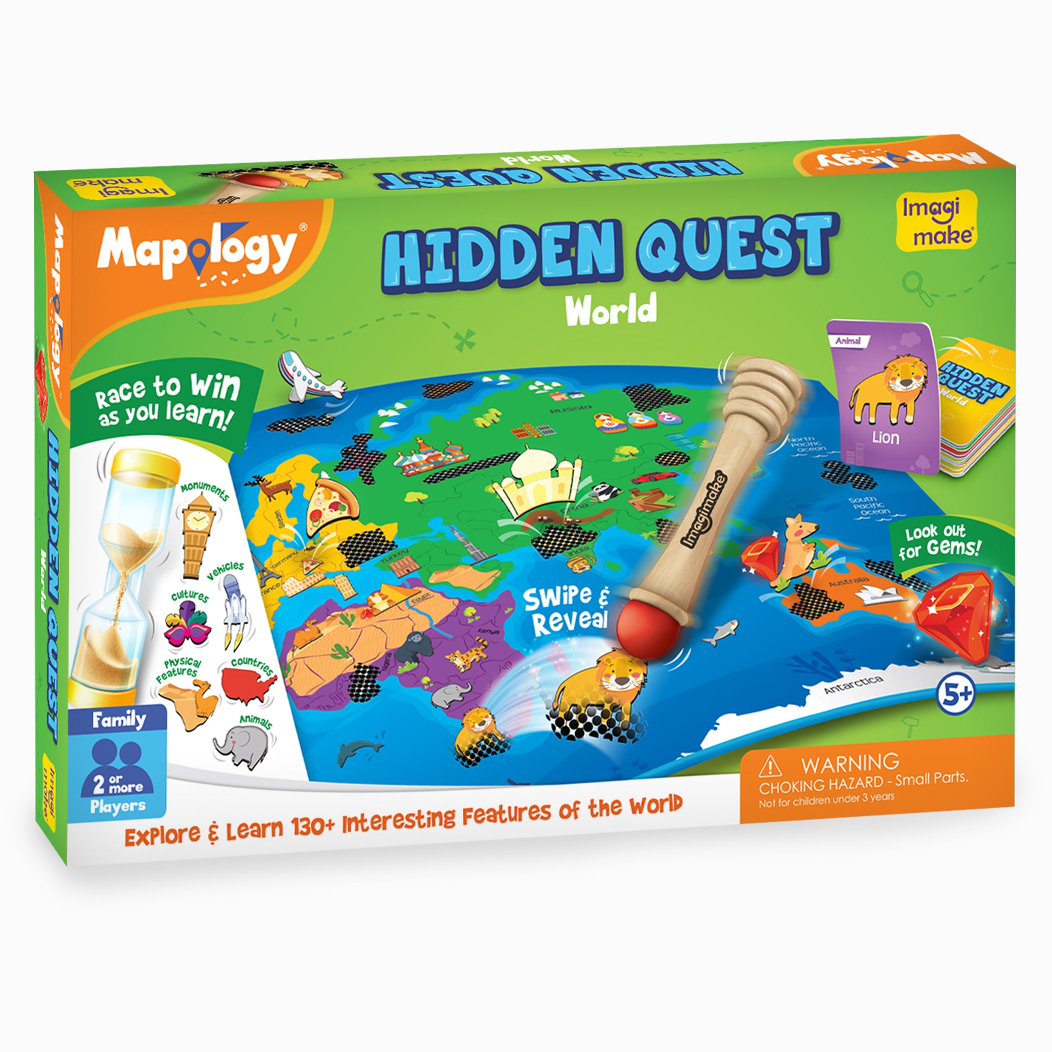 Mapology Hidden Quest World Map
