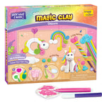 Magic Clay | Colour & Create | Unicorn Craft Kit | Air Dry Clay for Art & Craft | Make 10 Super Clay Creations | Birthday Gift for 5,6,7,8 Year Old Girls & Boys