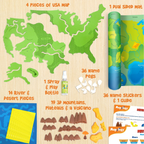 Mapology Physical Map - USA Puzzle
