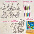 Ultimate Princess Craft Mega Bundle | 5-in-1 Gift Set for Girls | Dress Up, Bracelets, Window Art & Crafts