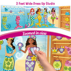 Magnetic Dress-Up Mermaid | Pretend Play Toys for Girls | 30 Magnetic Dresses & Accessories | Interchange & Create Unlimited Outfits | Birthday Gift for Girls Ages 3,4,5,6,7,Multicolour