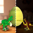 Glow-in-the-Dark Dinosaur Eggs | Set of 3 Figures