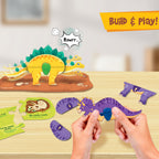 Glow in The Dark Dinosaur Figure Set & Egg - Blue