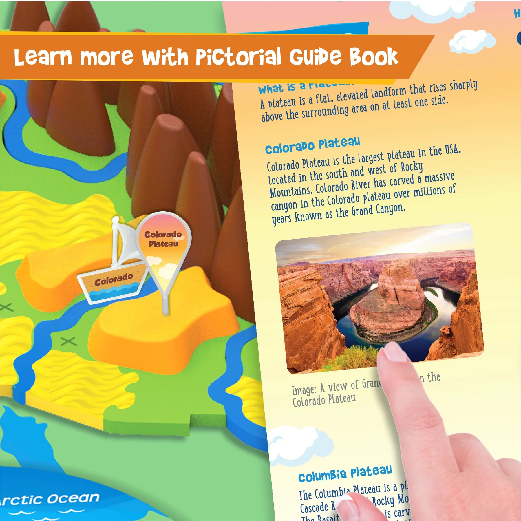 Mapology Physical Map - USA Puzzle