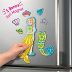 Magnetic Dress-Up Mermaid | Pretend Play Toys for Girls | 30 Magnetic Dresses & Accessories | Interchange & Create Unlimited Outfits | Birthday Gift for Girls Ages 3,4,5,6,7,Multicolour