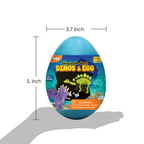 Glow in The Dark Dinosaur Figure Set & Egg - Blue