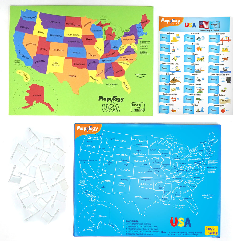 Mapology USA with Capitals Puzzle
