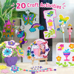 Fabulous Craft Kit | Girls Toys Age 6-8 | Window Art | Unicorn Gifts for Girls Age 6-8 | 7 Year Old Girl Birthday Gifts | Arts and Crafts for Kids Ages 6-8 | Gifts for 5 Year Old Girls