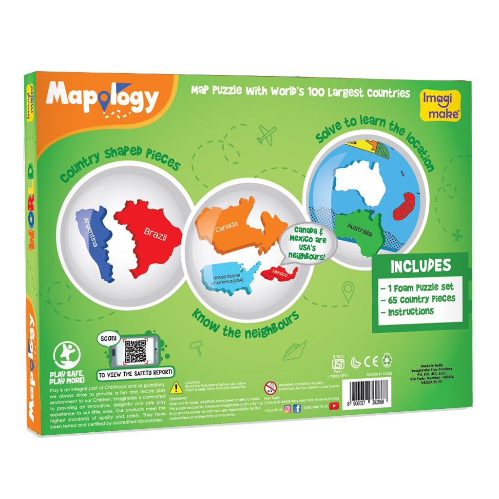 Mapology: World Jigsaw Puzzle