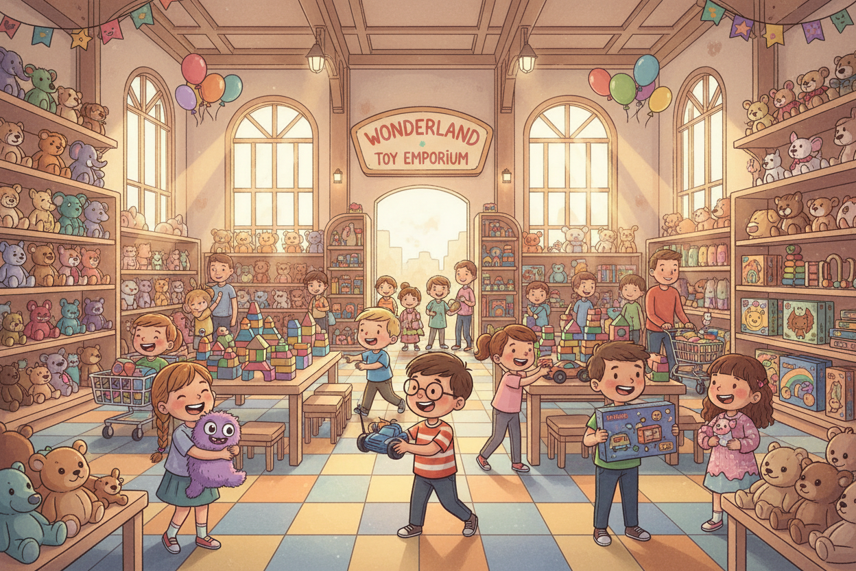 kids happy shopping toys