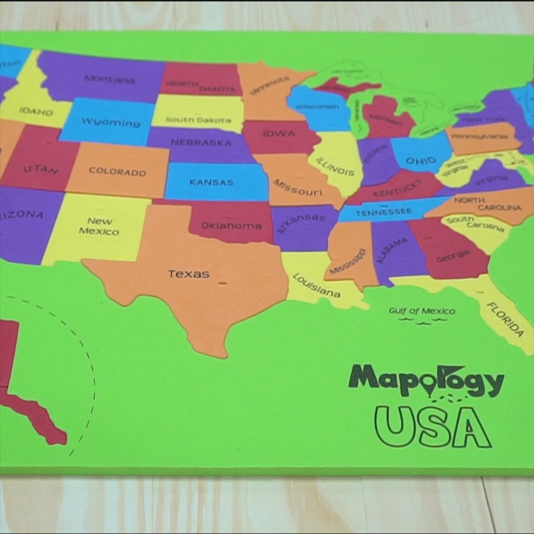 Mapology USA with Capitals Puzzle